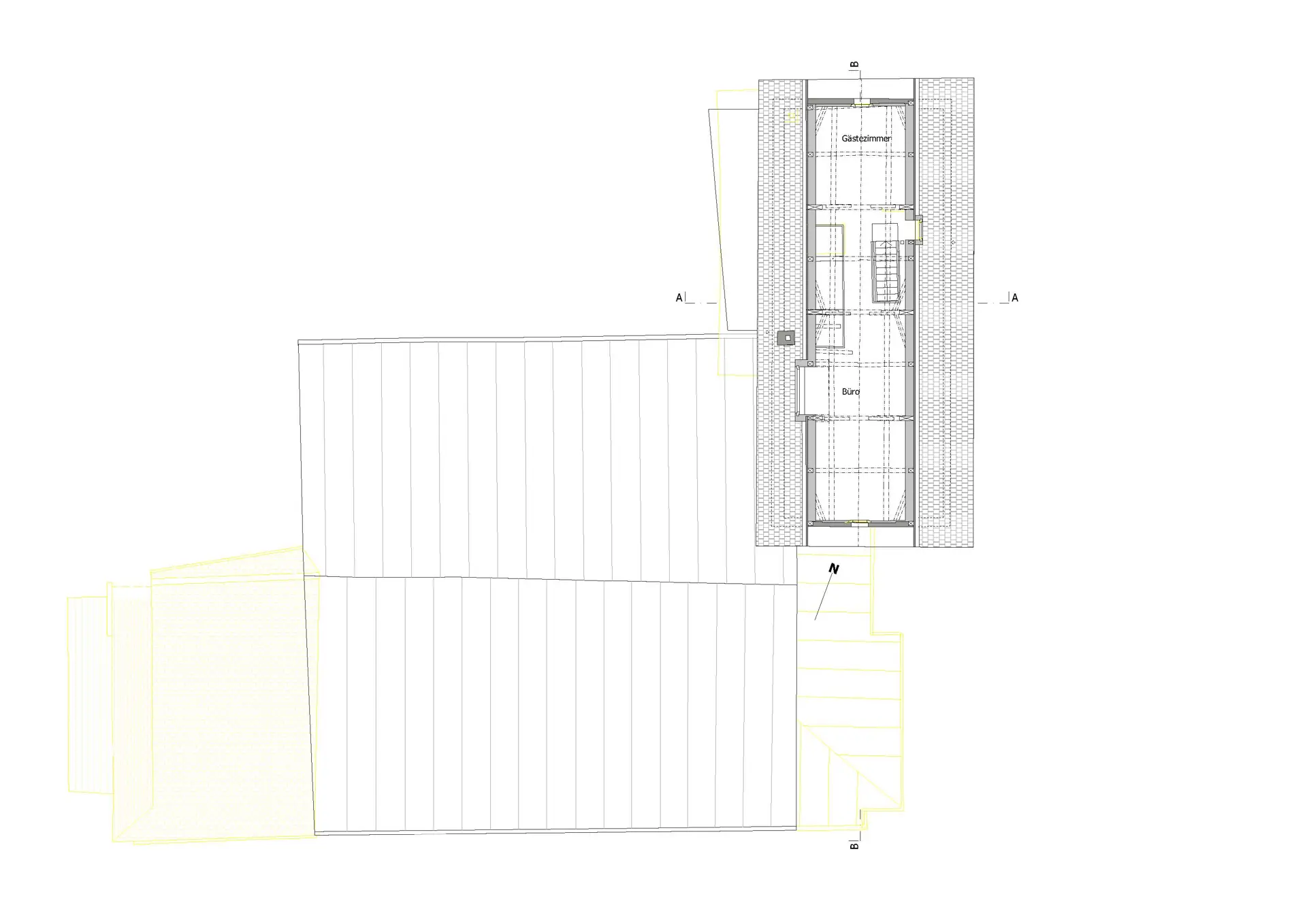 37_Sanierung und Umbau_Wohnhaus Dorfstrasse Almens_Grundriss Dachgeschoss